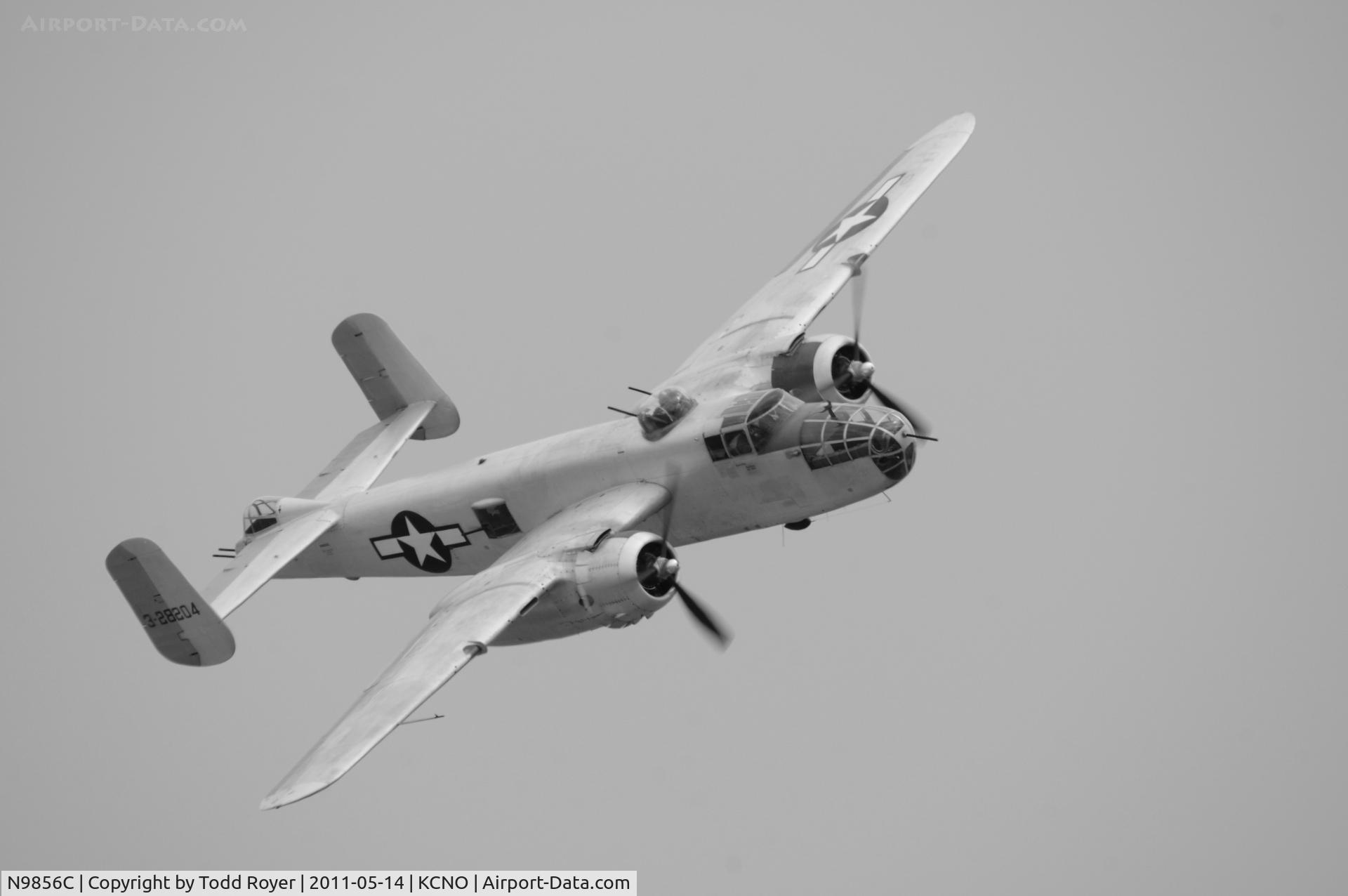 N9856C, 1943 North American TB-25N Mitchell C/N 108-35217, Chino Airshow 2011