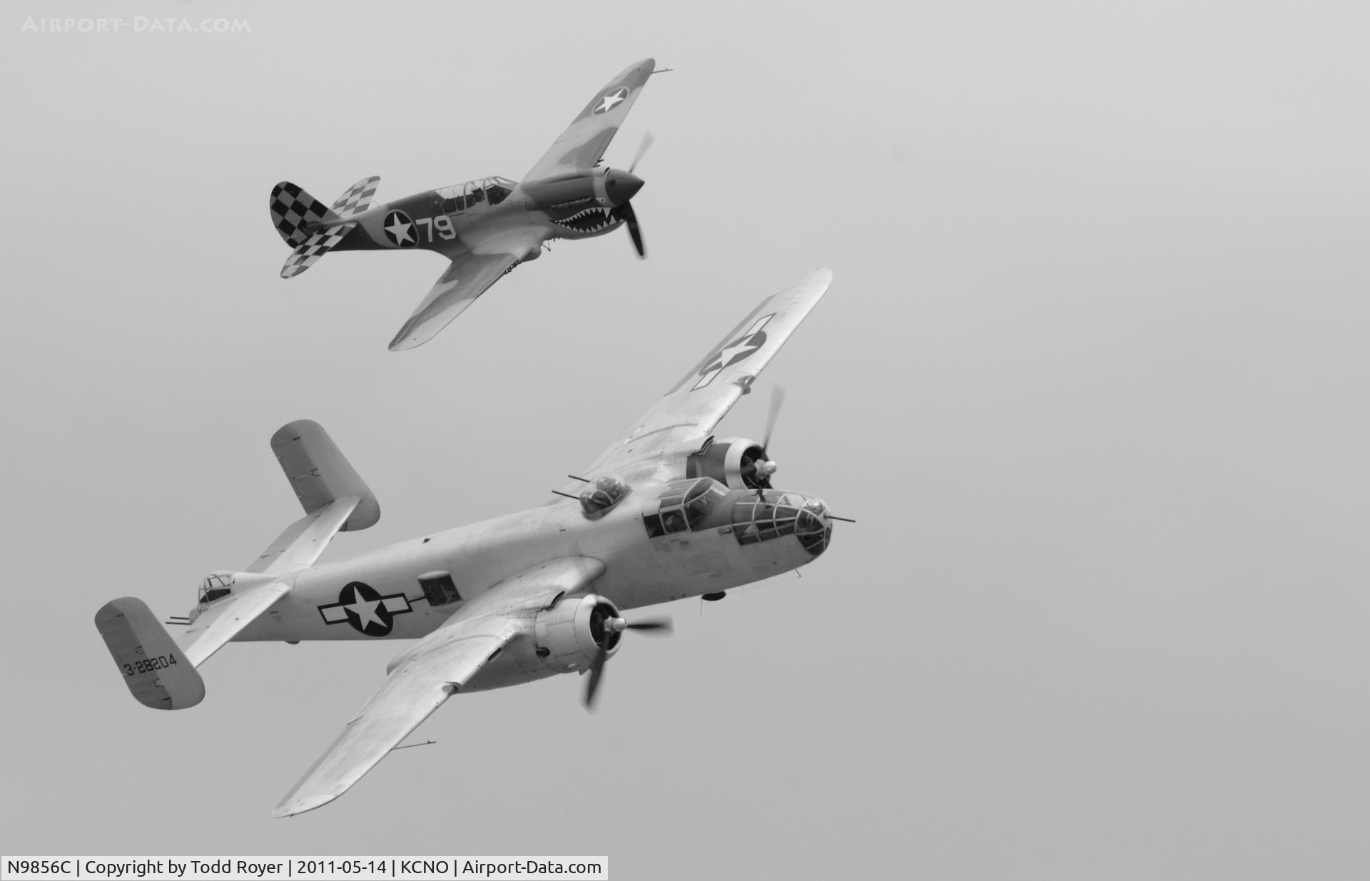 N9856C, 1943 North American TB-25N Mitchell C/N 108-35217, Chino Airshow 2011