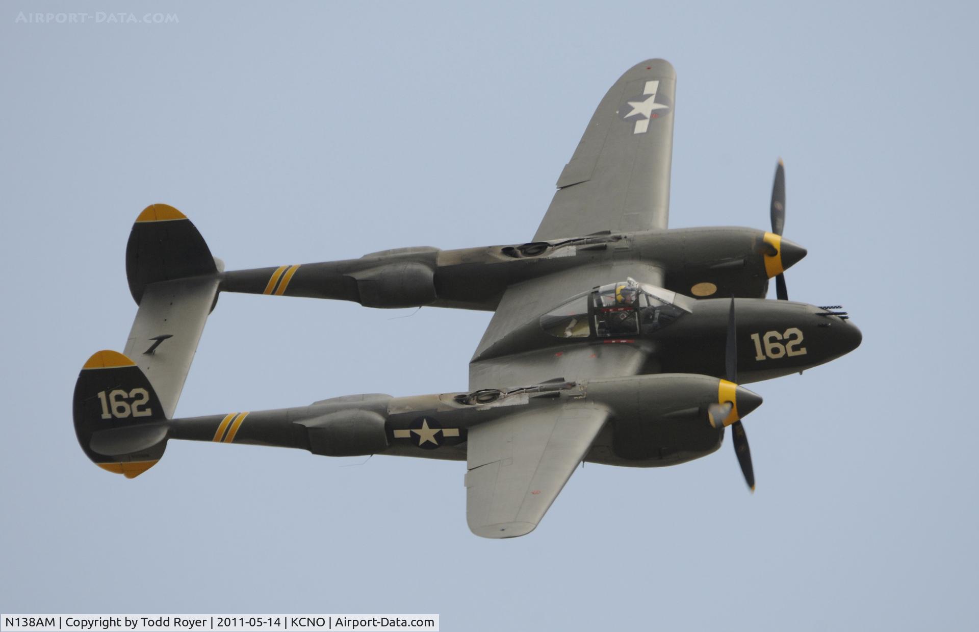 N138AM, 1943 Lockheed P-38J Lightning C/N 44-23314, Chino Airshow 2011