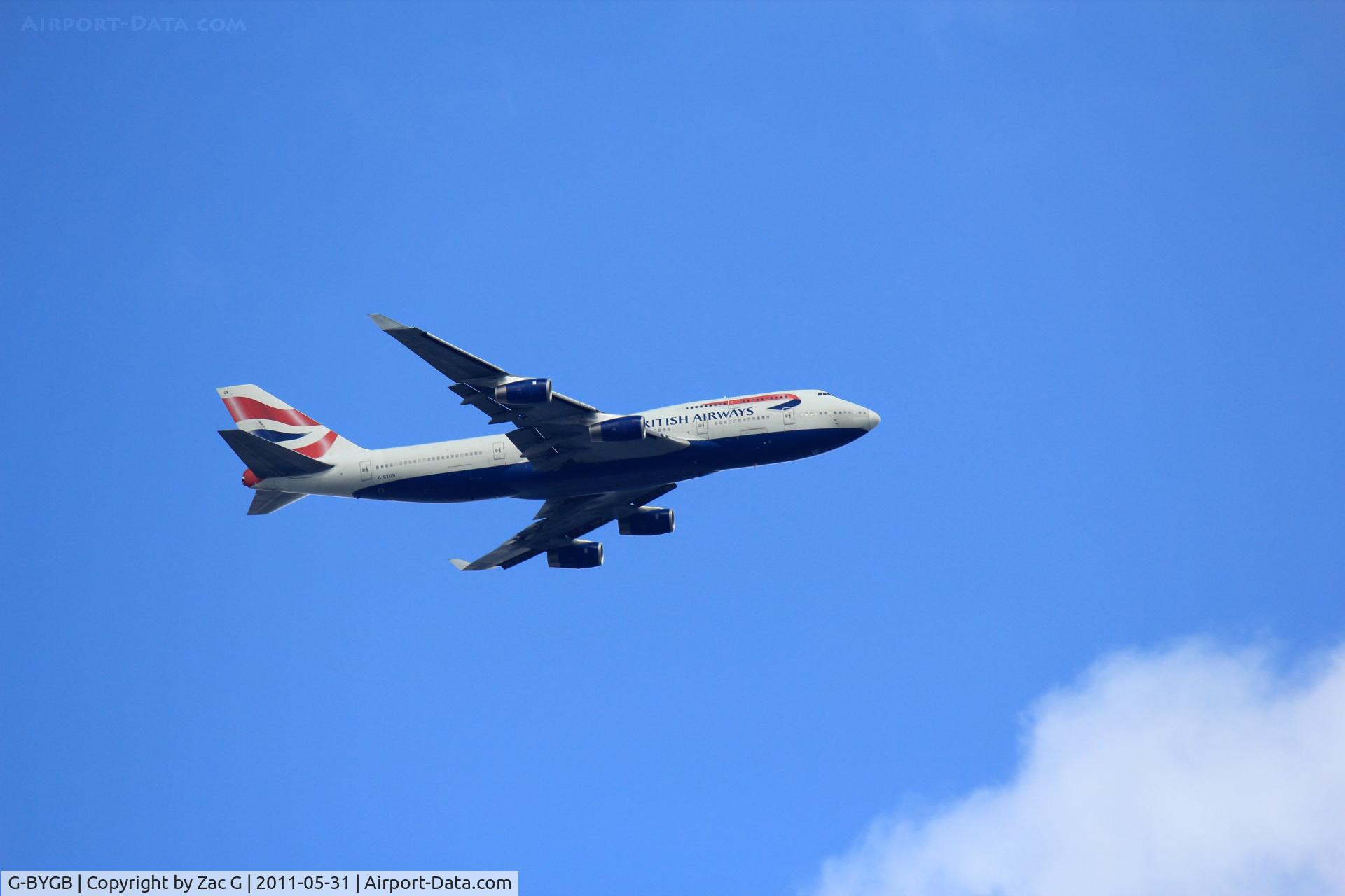 G-BYGB, 1999 Boeing 747-436 C/N 28856, On the way to KSEA.