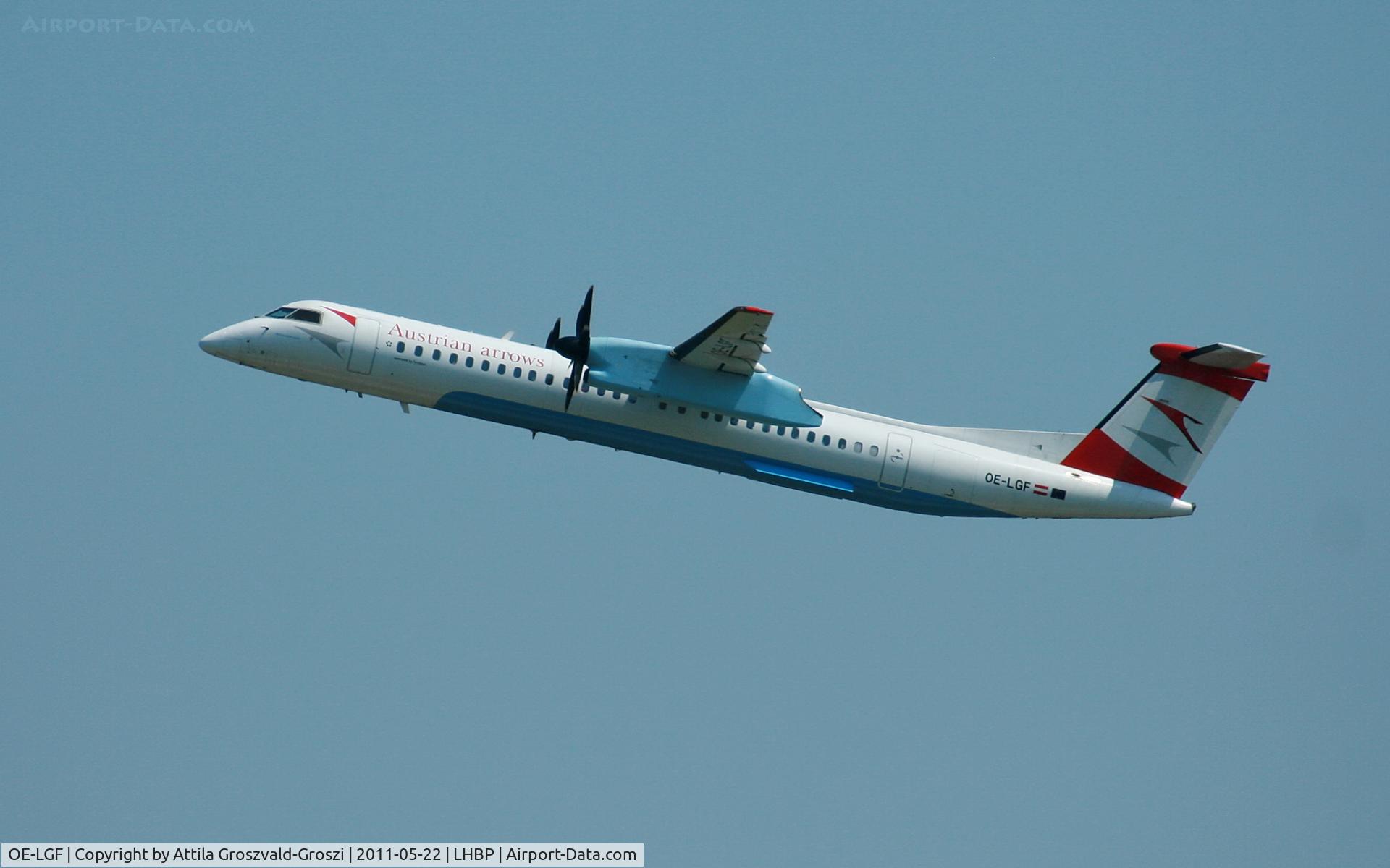 OE-LGF, 2002 De Havilland Canada DHC-8-402Q Dash 8 C/N 4068, Budapest Liszt Ferenc International Airport - Fly