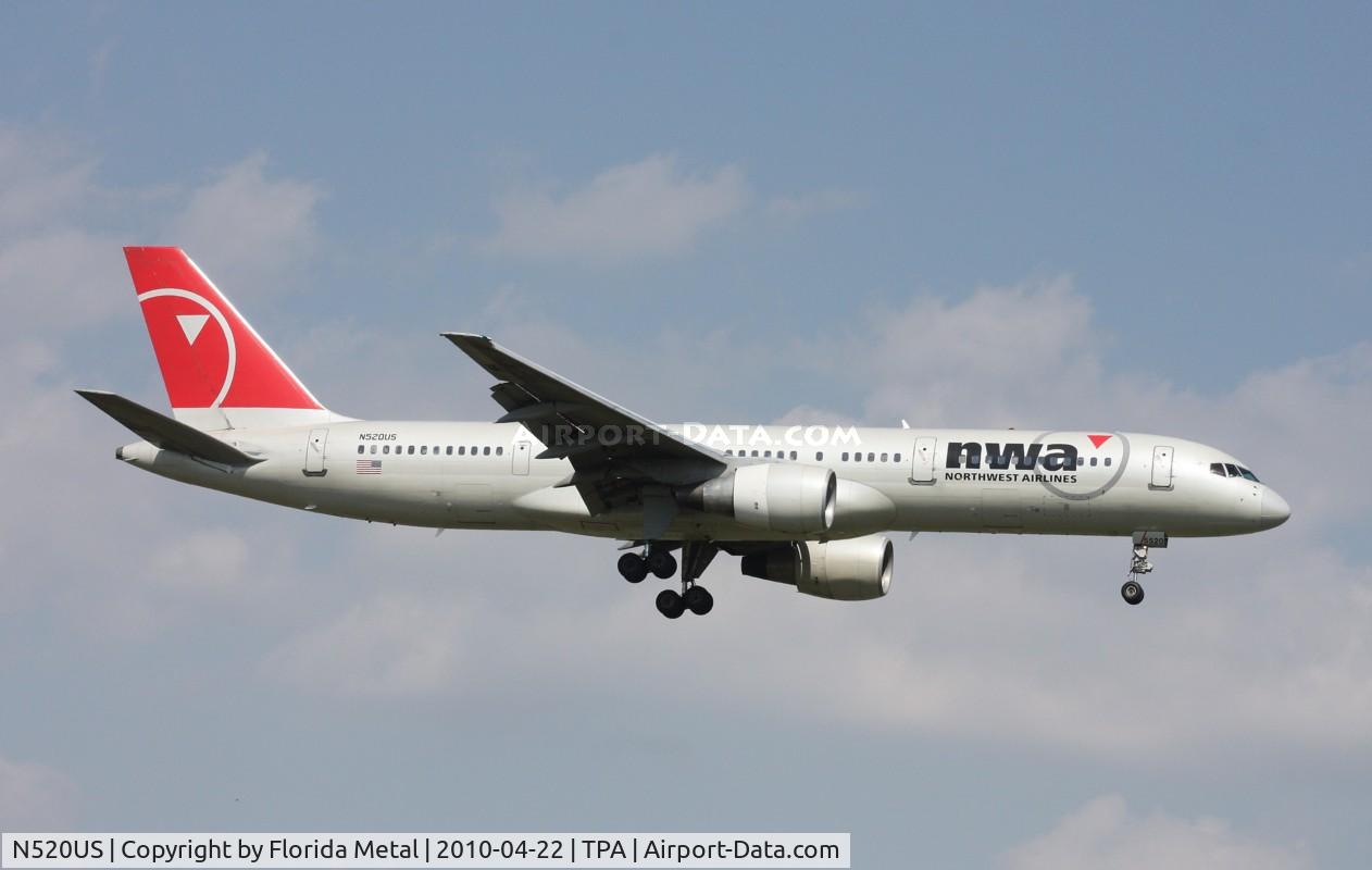 N520US, 1986 Boeing 757-251 C/N 23208, Northwest 757