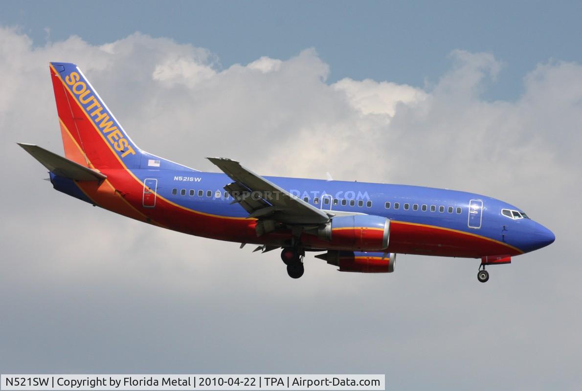 N521SW, 1991 Boeing 737-5H4 C/N 25320, Southwest 737-500
