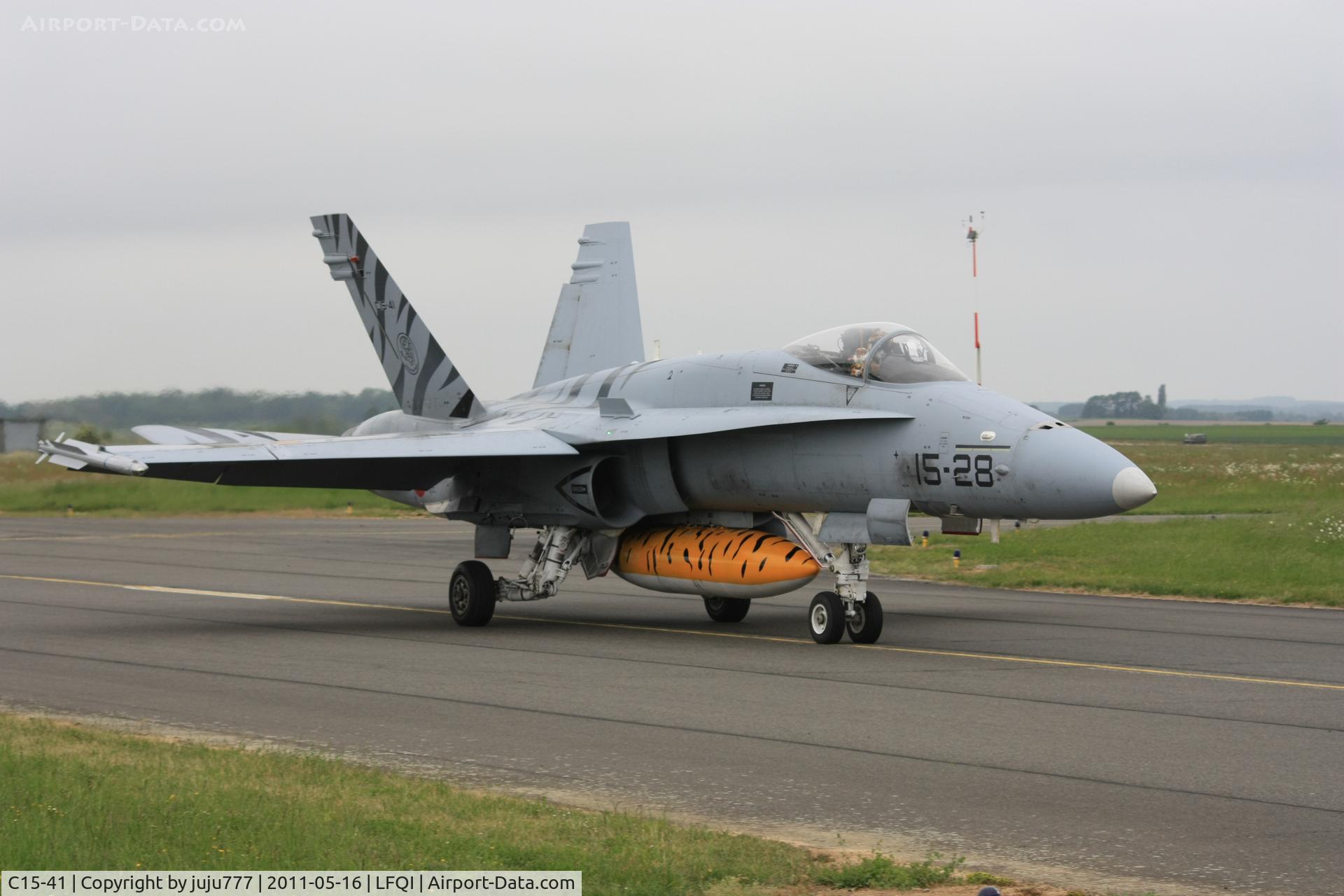 C15-41, McDonnell Douglas EF-18A-24-MC+ C/N 0681/A548, on display at TigerMeet 2011