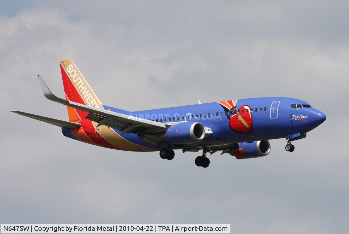 N647SW, 1997 Boeing 737-3H4 C/N 27717, Southwest Triple Crown One
