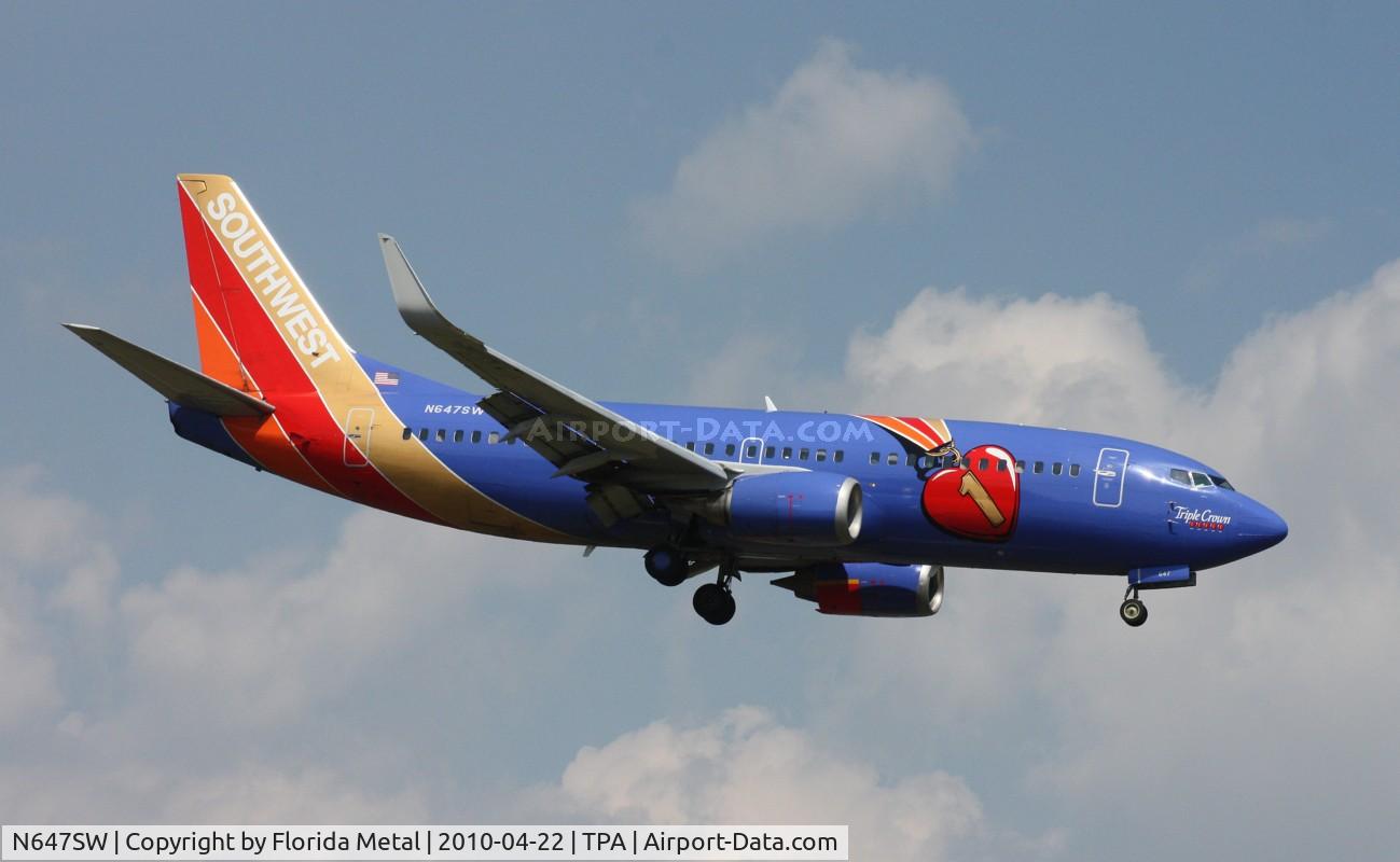 N647SW, 1997 Boeing 737-3H4 C/N 27717, Southwest Triple Crown One