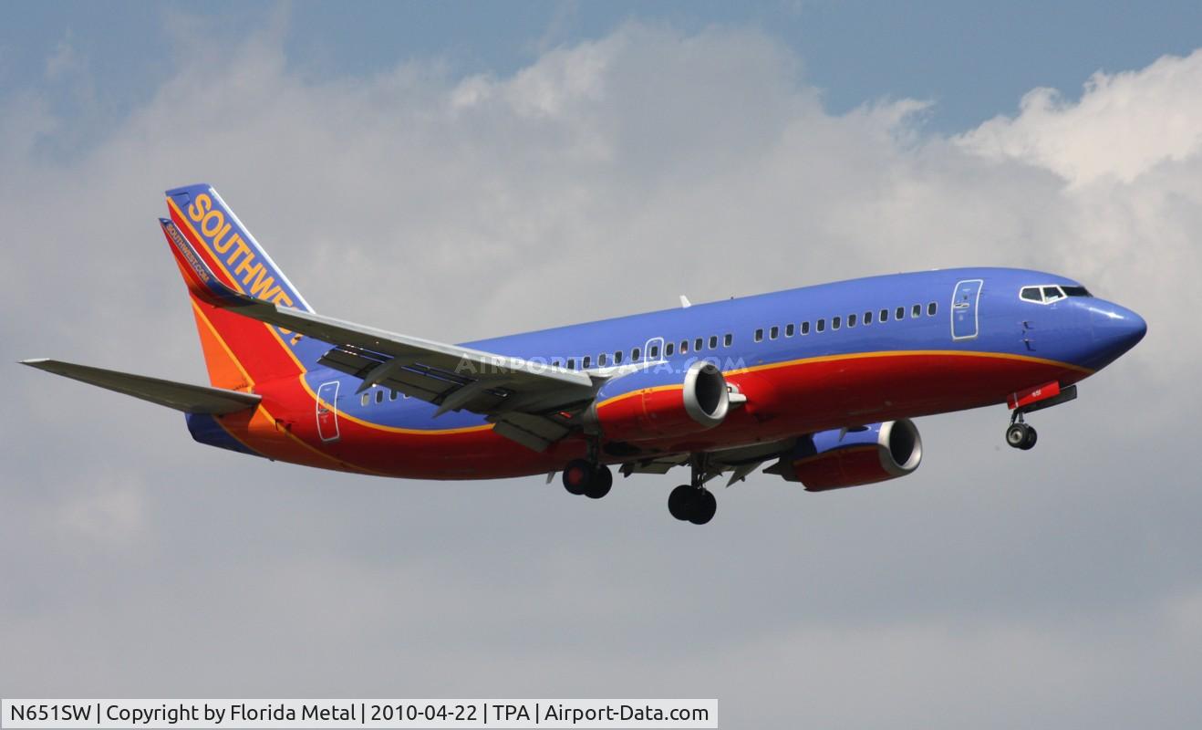 N651SW, 1997 Boeing 737-3H4 C/N 27721, Southwest 737