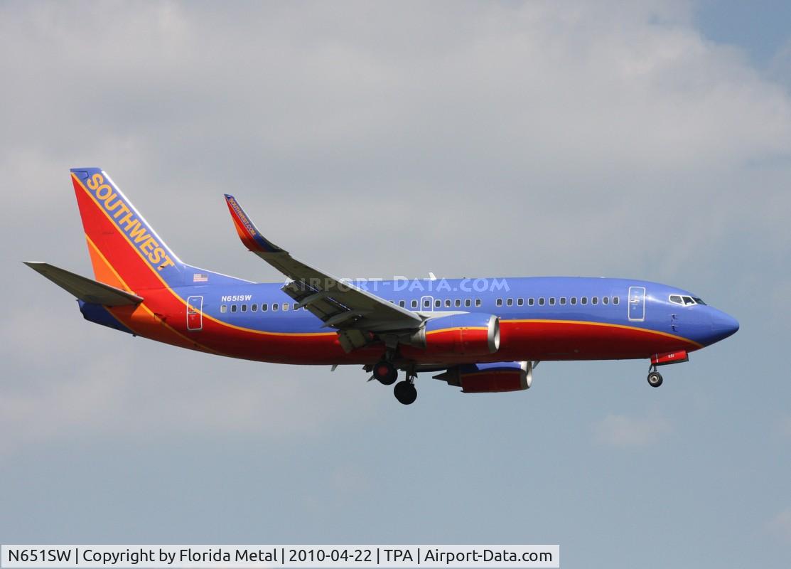 N651SW, 1997 Boeing 737-3H4 C/N 27721, Southwest 737-300