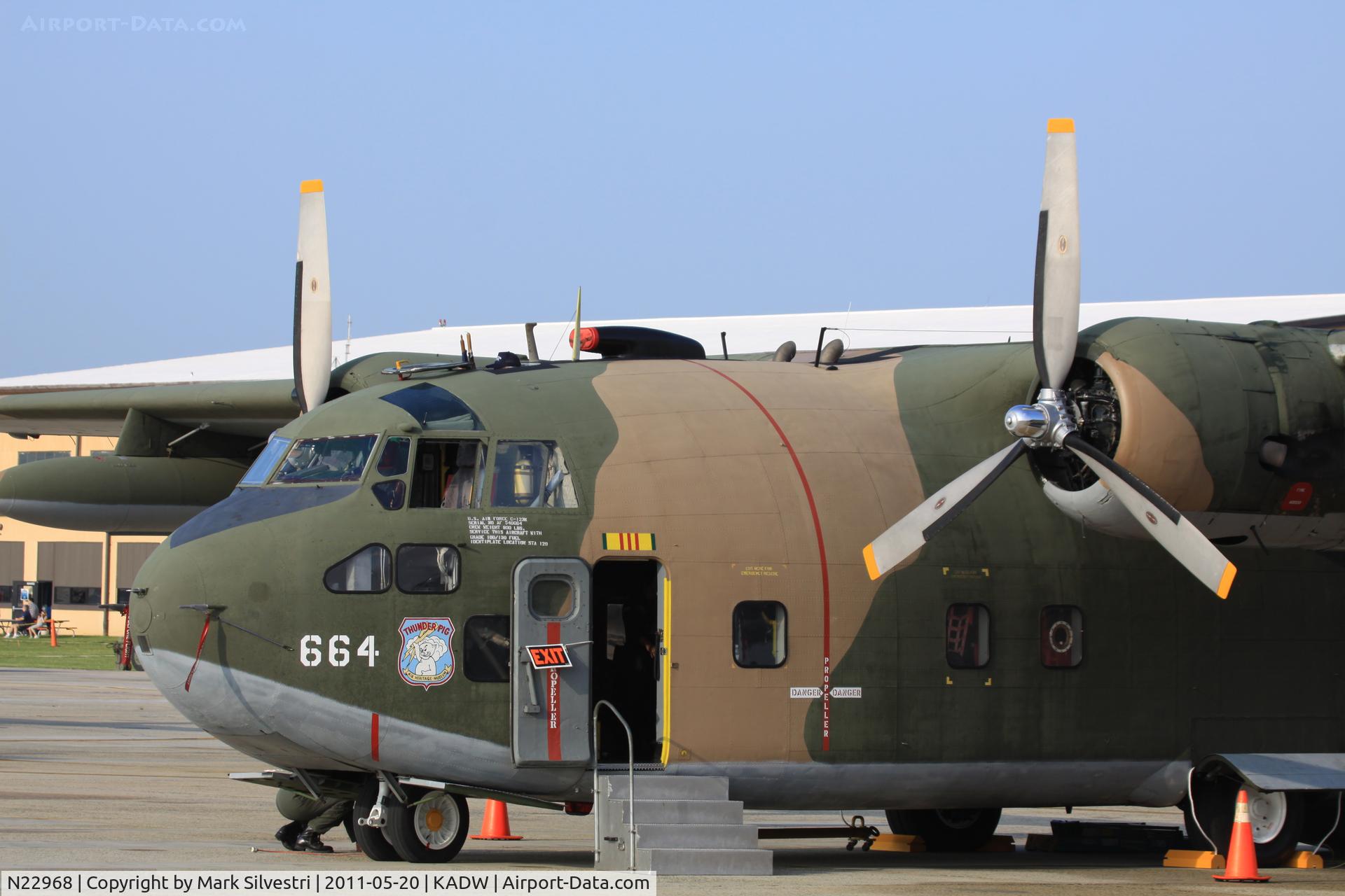 N22968, 1954 Fairchild C-123K Provider C/N 20113, 2011 Joint Base Andrews Airshow