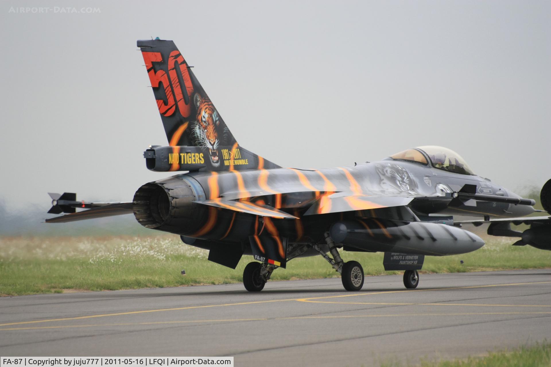 FA-87, SABCA F-16AM Fighting Falcon C/N 6H-87, on display at TigerMeet 2011
