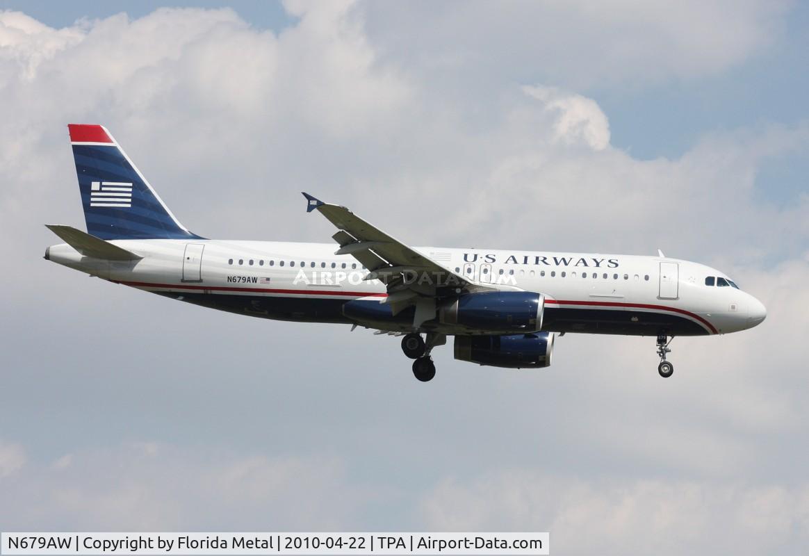 N679AW, 2005 Airbus A320-232 C/N 2613, US Airways A320