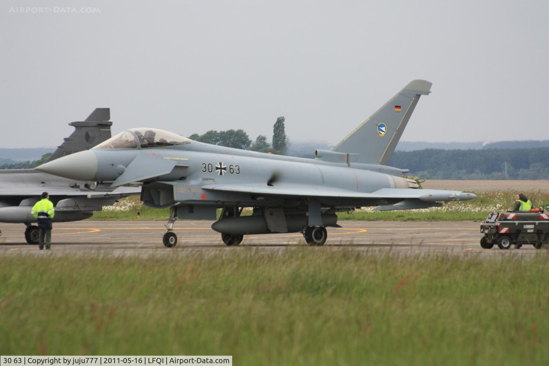 30 63, Eurofighter EF-2000 Typhoon S C/N GS046, on display at TigerMeet 2011
