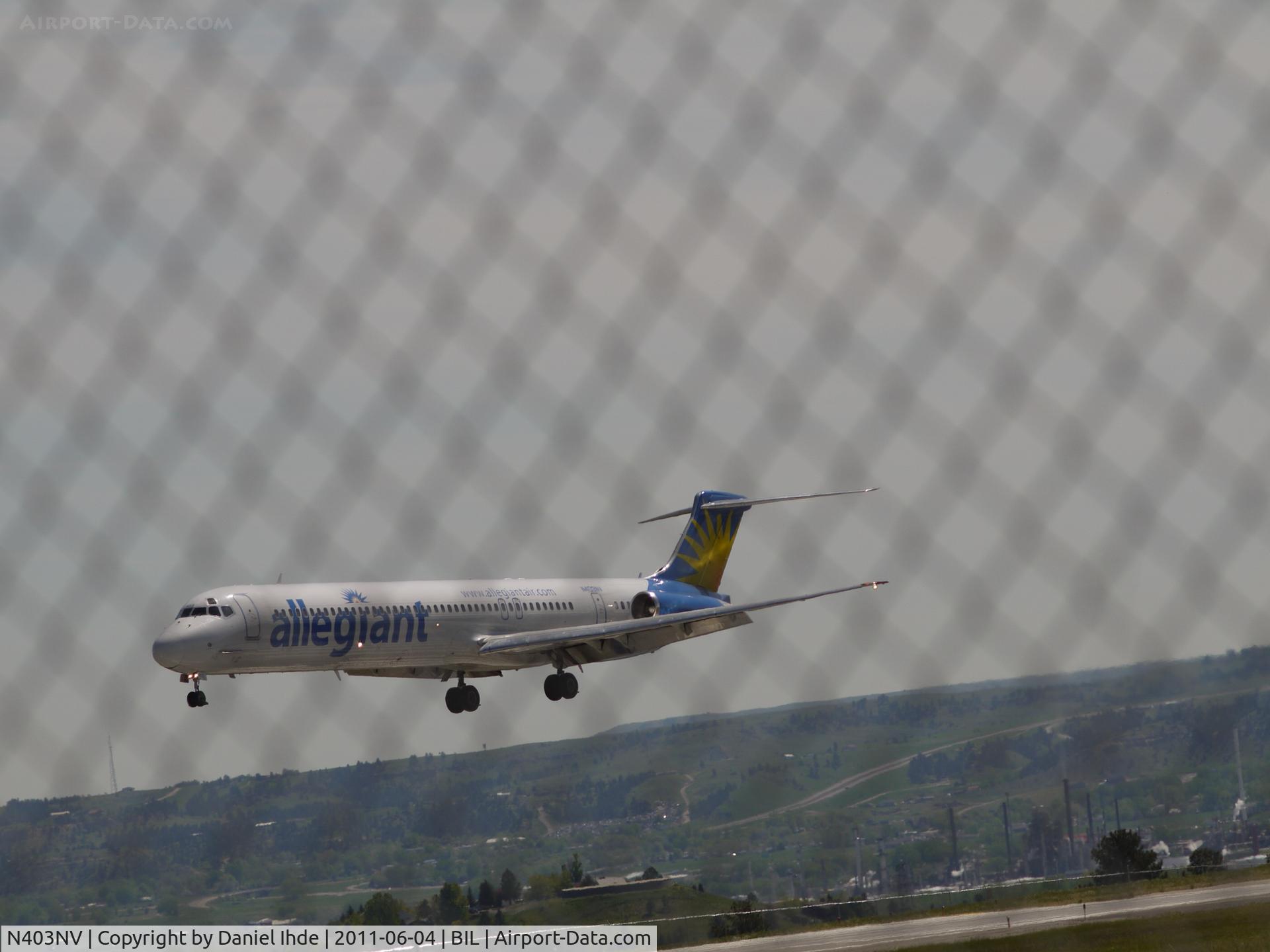 N403NV, 1989 McDonnell Douglas MD-88 C/N 49764, Allegiant MD-88 @ BIL