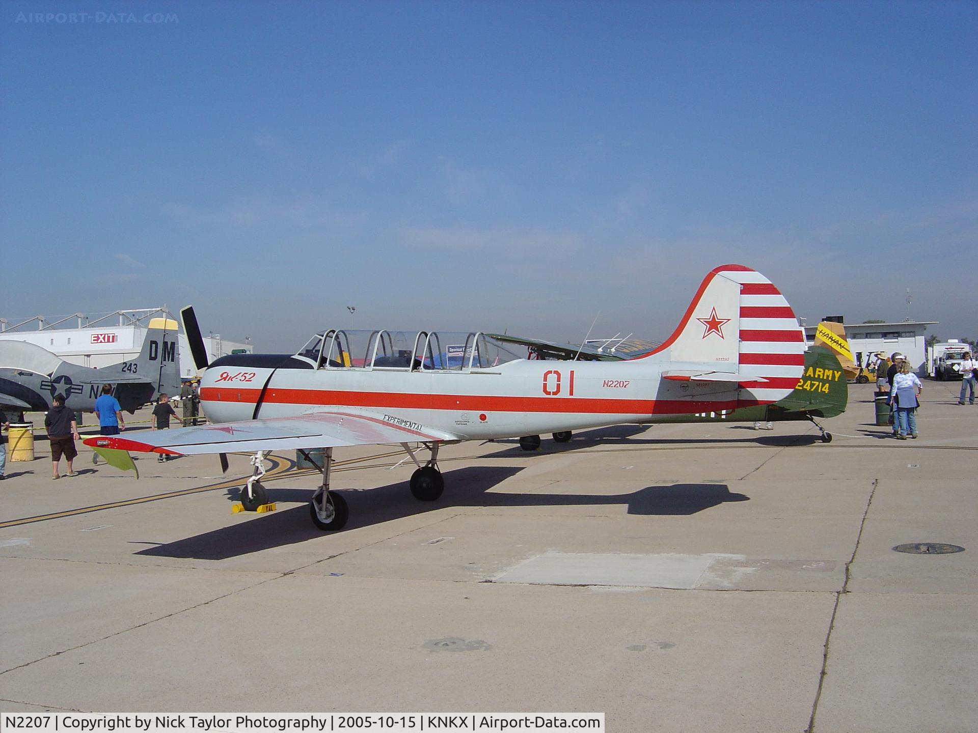 N2207, 1982 Yakovlev Yak-52 C/N 822207, At the MCAS Miramar Airshow