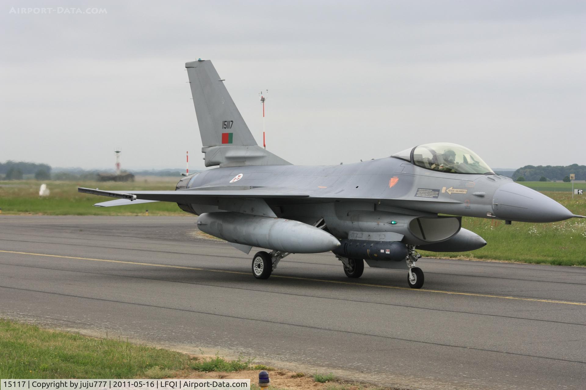 15117, 1993 Lockheed F-16A Fighting Falcon C/N AA-17, on display at TigerMeet 2011