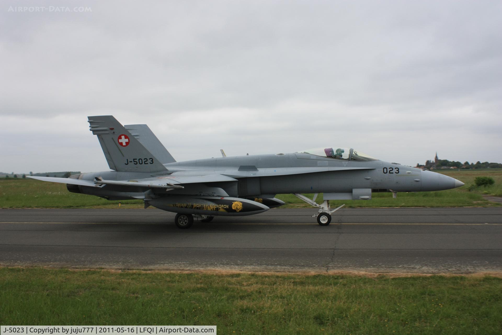 J-5023, McDonnell Douglas F/A-18C Hornet C/N 1372/SFC023, on display at TigerMeet 2011