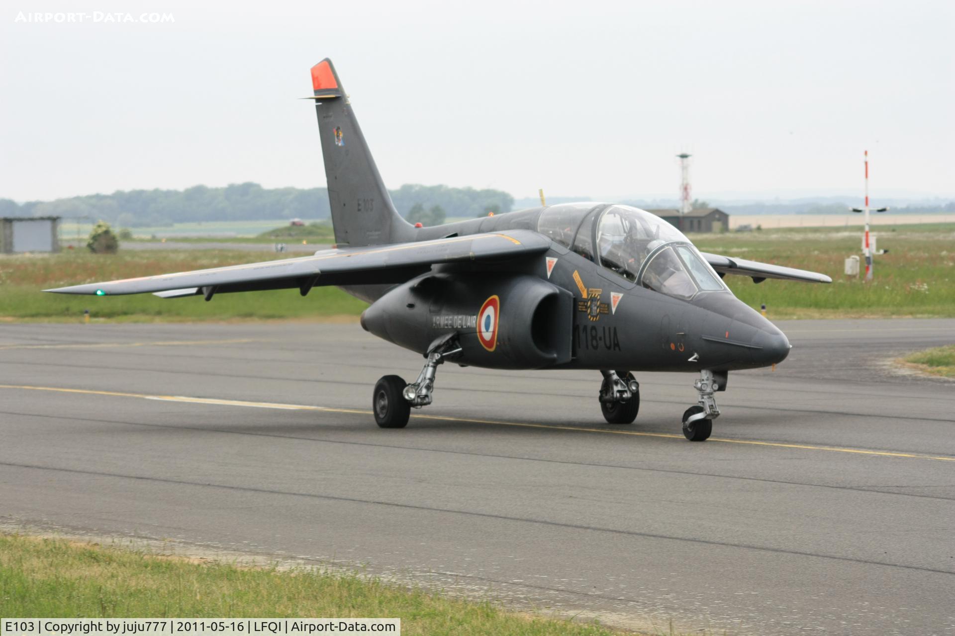 E103, Dassault-Dornier Alpha Jet E C/N E103, on display at TigerMeet 2011 with new code