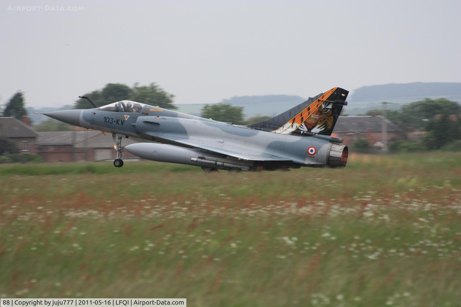 88, Dassault Mirage 2000C C/N 340, on display at TigerMeet 2011