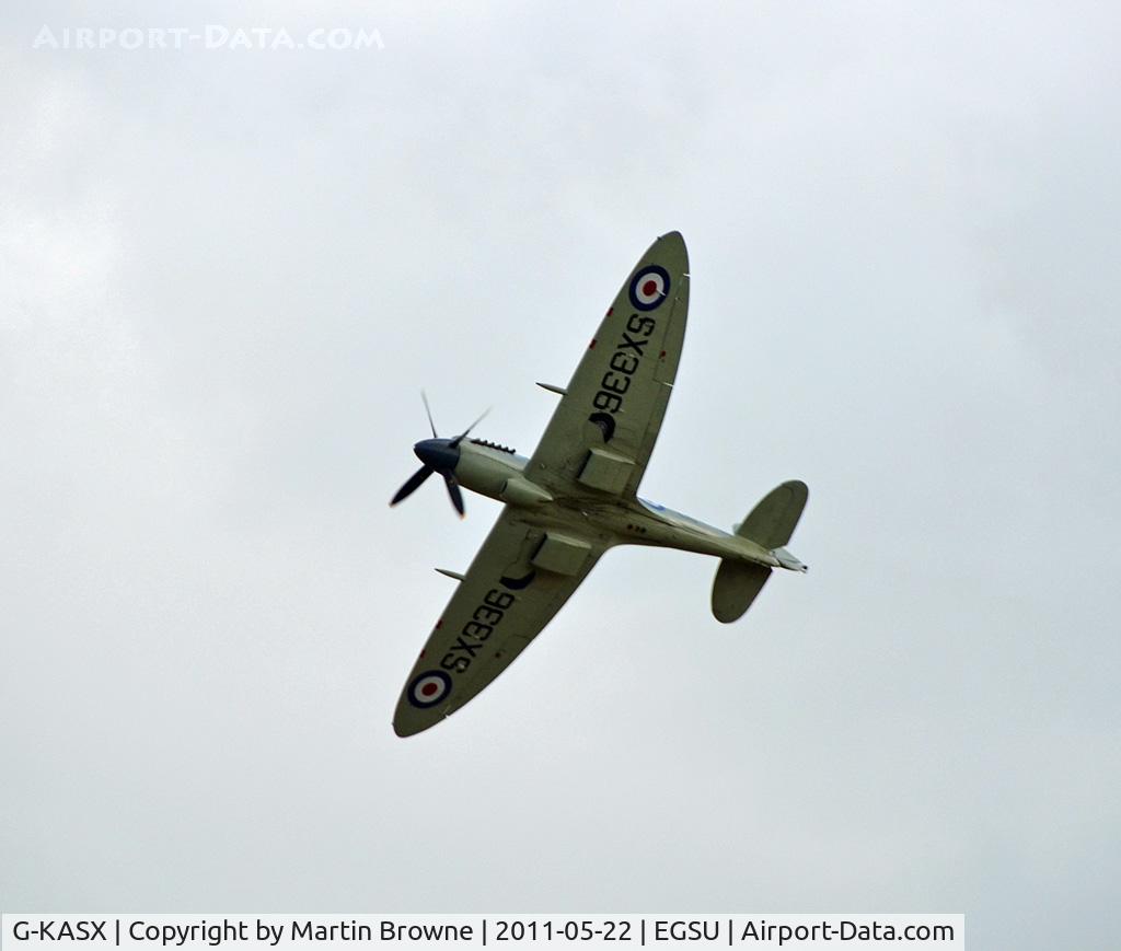G-KASX, 1946 Supermarine 395 Seafire F.XVII C/N FLWA 25488, SHOT AT DUXFORD