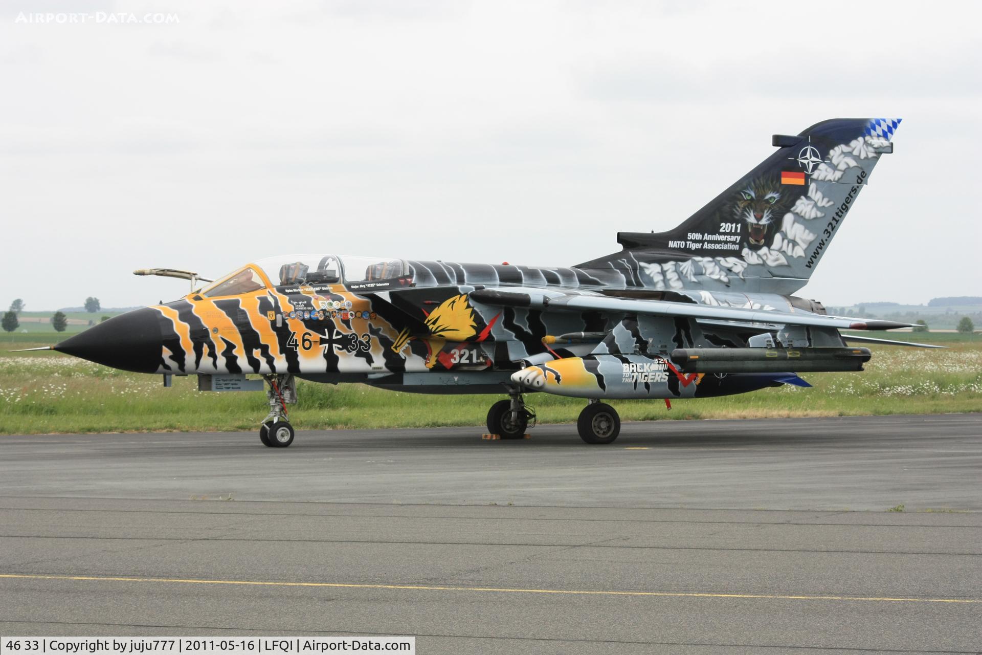 46 33, Panavia Tornado ECR C/N 844/GS266/4333, on display at TigerMeet 2011