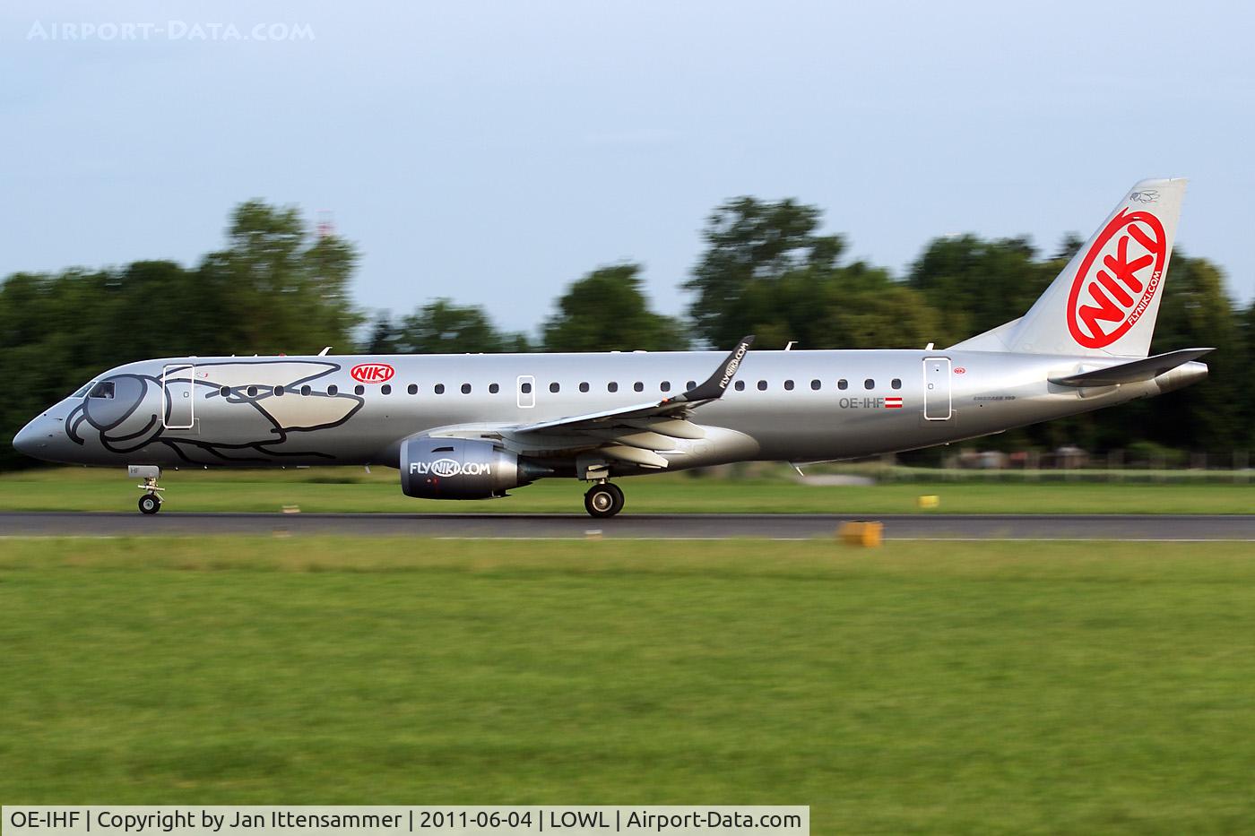 OE-IHF, 2011 Embraer 190LR (ERJ-190-100LR) C/N 19000420, OE-IHF @ LOWL