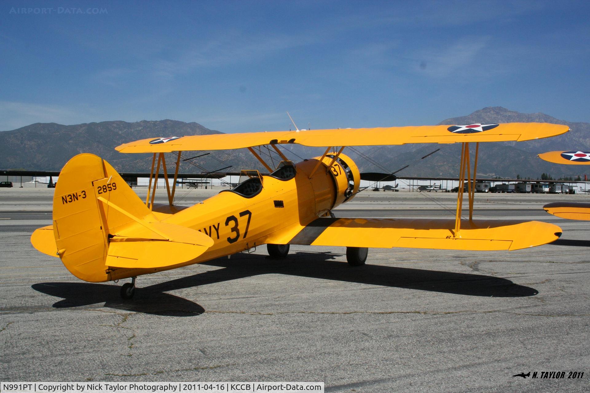 N991PT, 1938 Naval Aircraft Factory N3N-3 C/N 2859, On display at the cable airport