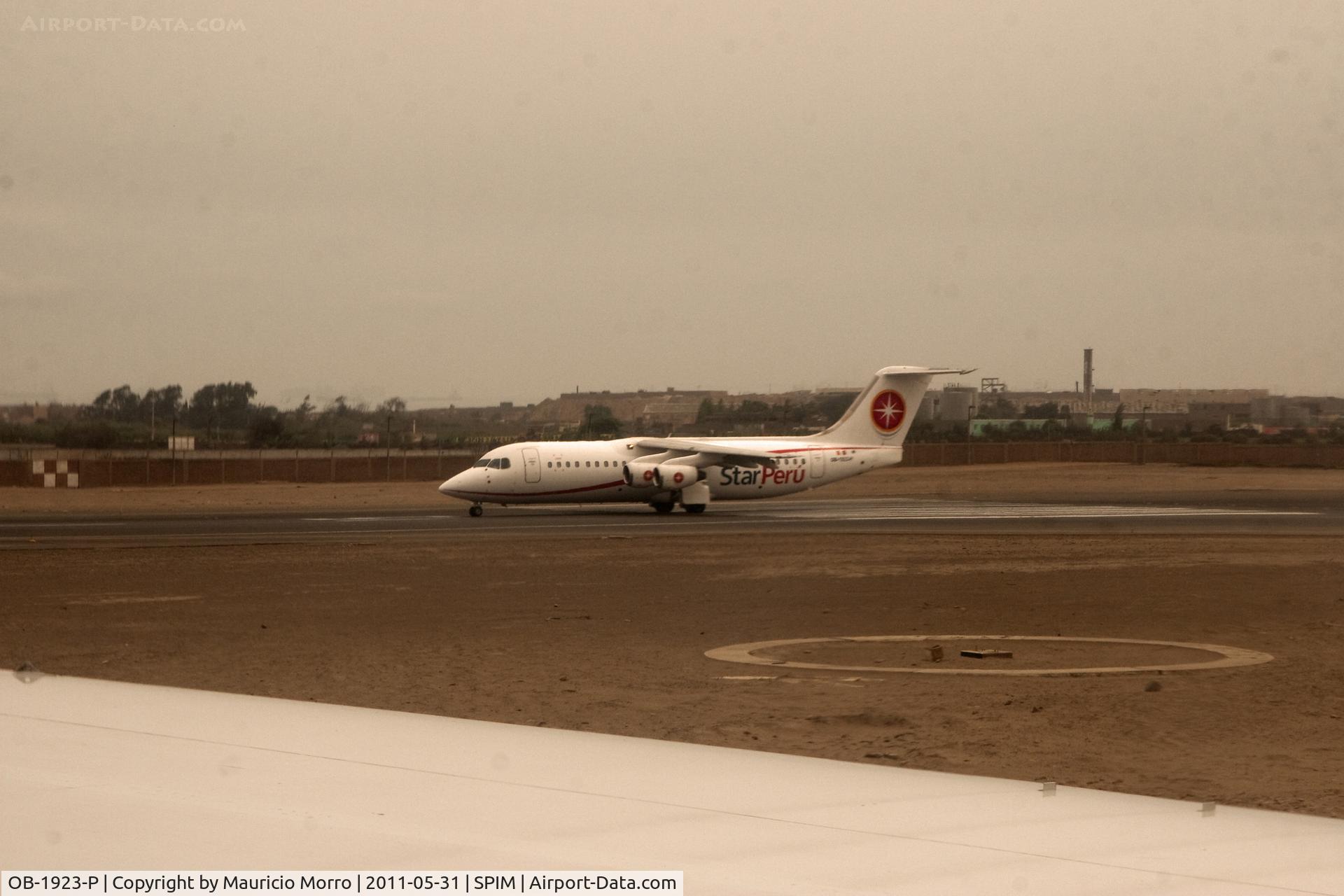 OB-1923-P, 1991 British Aerospace BAe.146-300 C/N E3185, One of the six BAE 146 from Star Peru ready for take off at Jorge Chavez