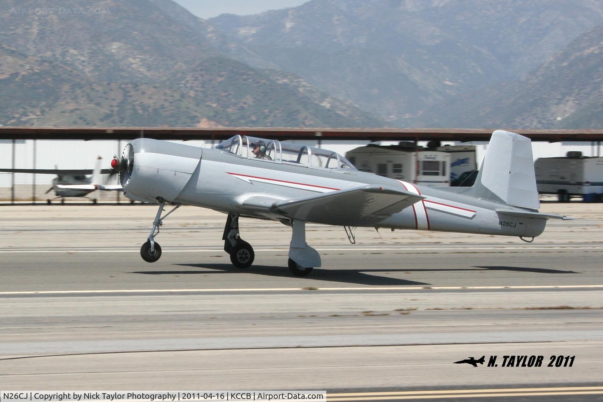 N26CJ, 1977 Nanchang CJ-6A C/N 1832046, Taking off with the Red Star formation group