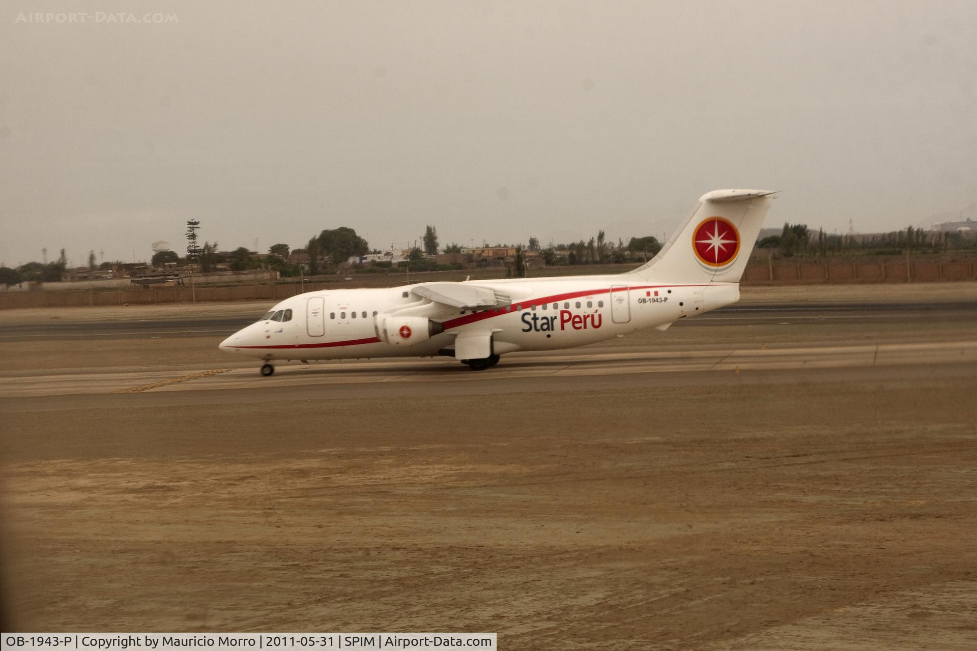 OB-1943-P, 1989 British Aerospace BAe.146-200 C/N E2133, B.146 taking off at Jorge Chavez on its way to Huanuco