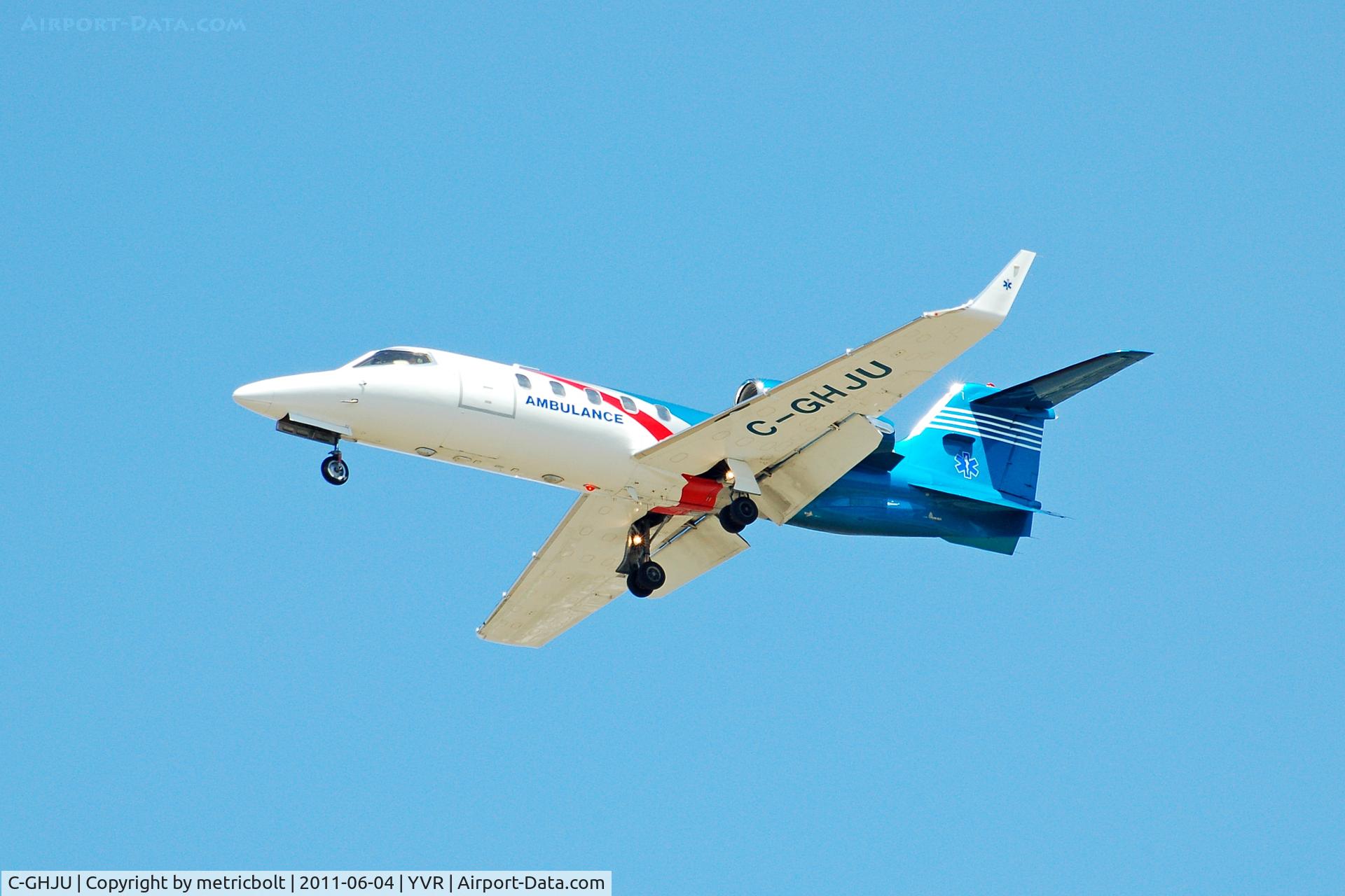C-GHJU, 1996 Learjet 31A C/N 31-120, Landing at YVR