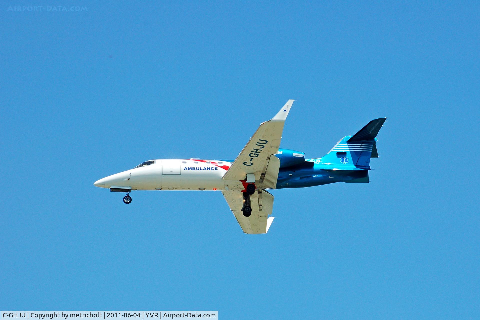 C-GHJU, 1996 Learjet 31A C/N 31-120, Landing at YVR