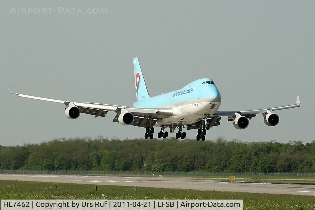 HL7462, 1997 Boeing 747-4B5F/SCD C/N 26406, twice a week Korean Air is flying Incheon - Amsterdam - Basel - Incheon