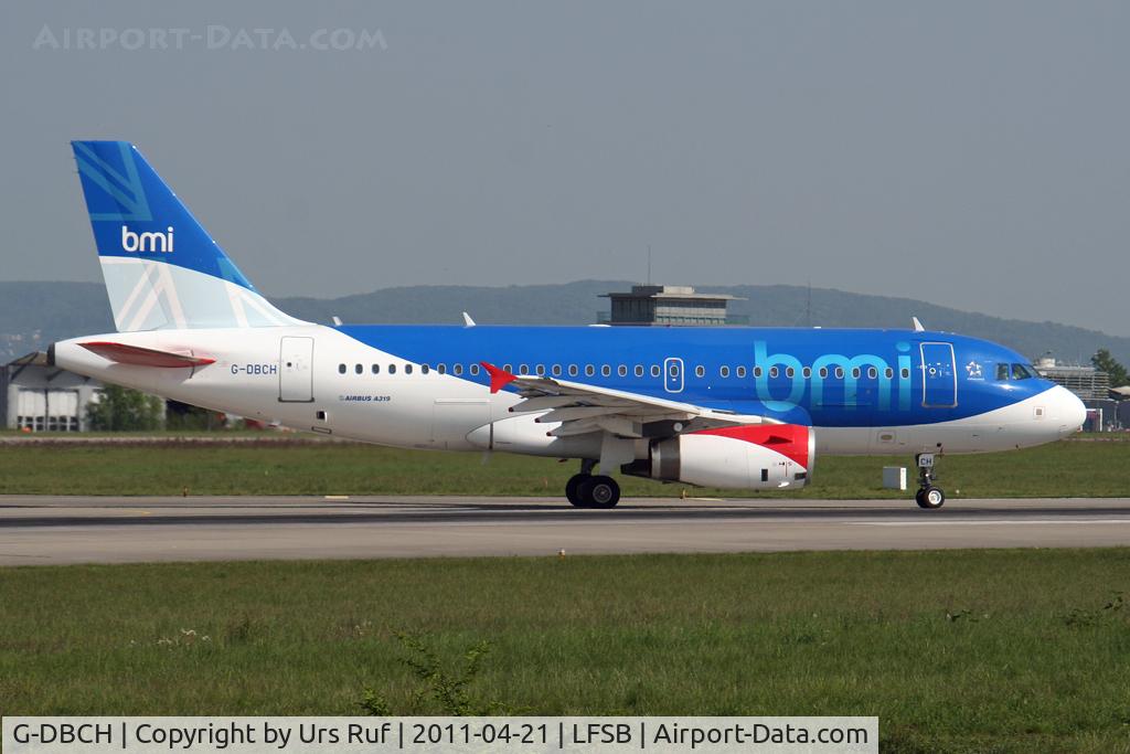 G-DBCH, 2006 Airbus A319-131 C/N 2697, one of the three daily flight to LHR of BMI