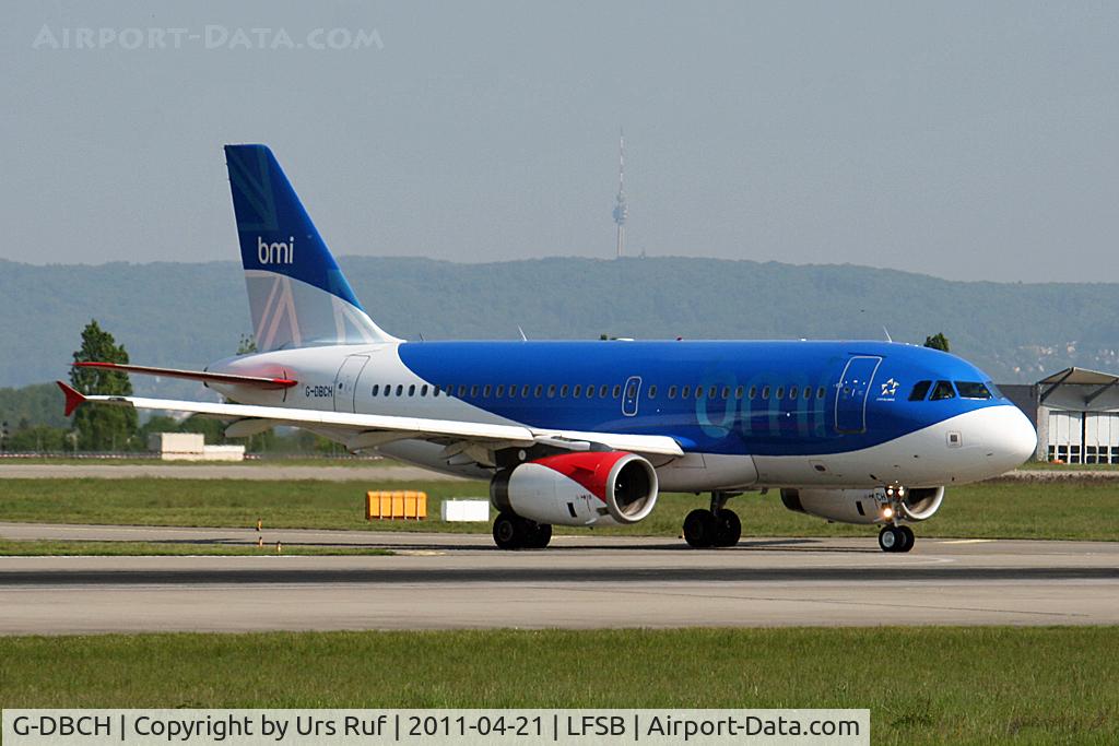G-DBCH, 2006 Airbus A319-131 C/N 2697, one of the three daily flight to LHR of BMI