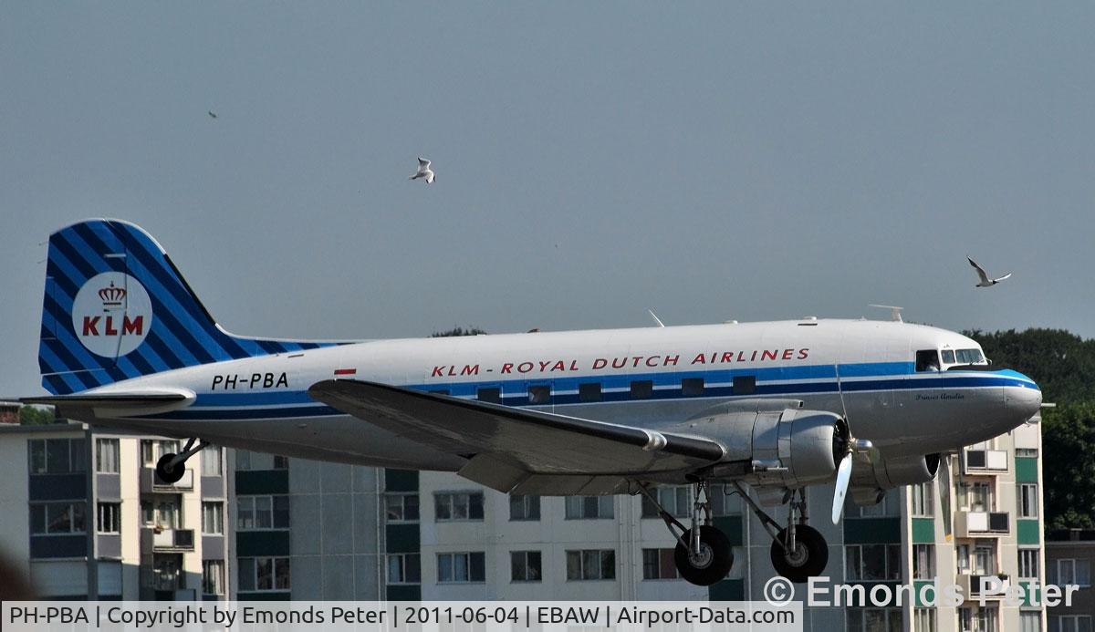 PH-PBA, 1943 Douglas DC-3C-S1C3G (C-47A-75-DL) C/N 19434, Visit Antwerp for the static show( Stampe Fly-in
