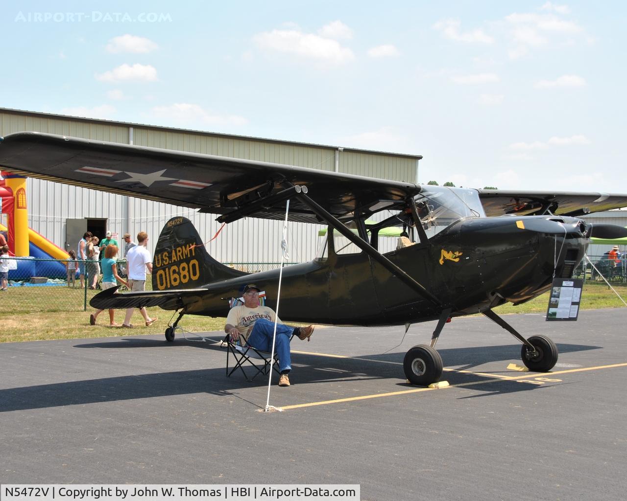 N5472V, Cessna 305A C/N 21410, NC Air Museum Fly-In (6-4-11)