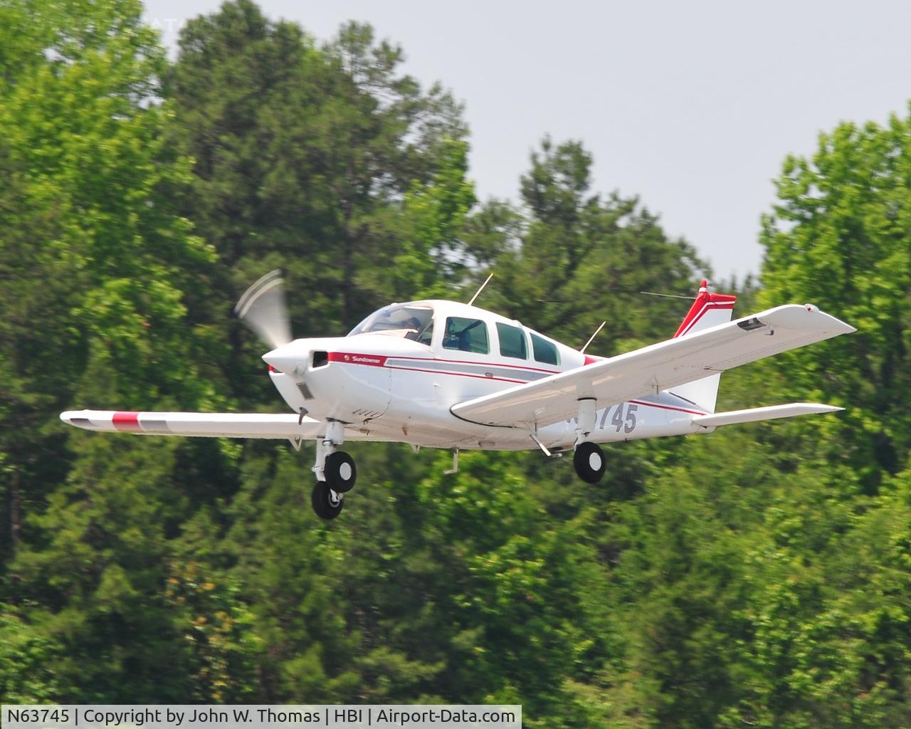 N63745, 1982 Beech C23 Sundowner 180 C/N M-2361, NC Air Museum Fly-In (6-4-11)