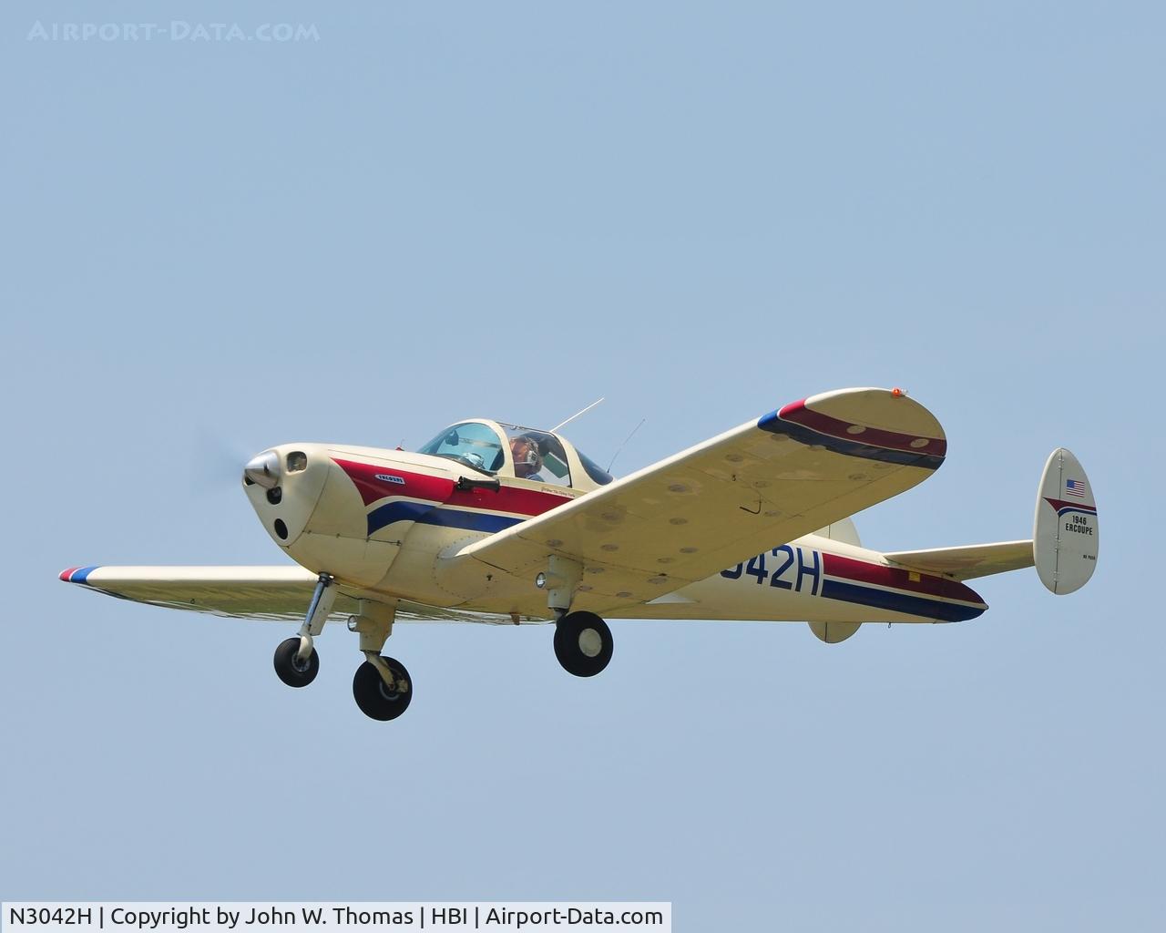N3042H, 1946 Erco 415C Ercoupe C/N 3667, NC Air Museum Fly-In (6-4-11)