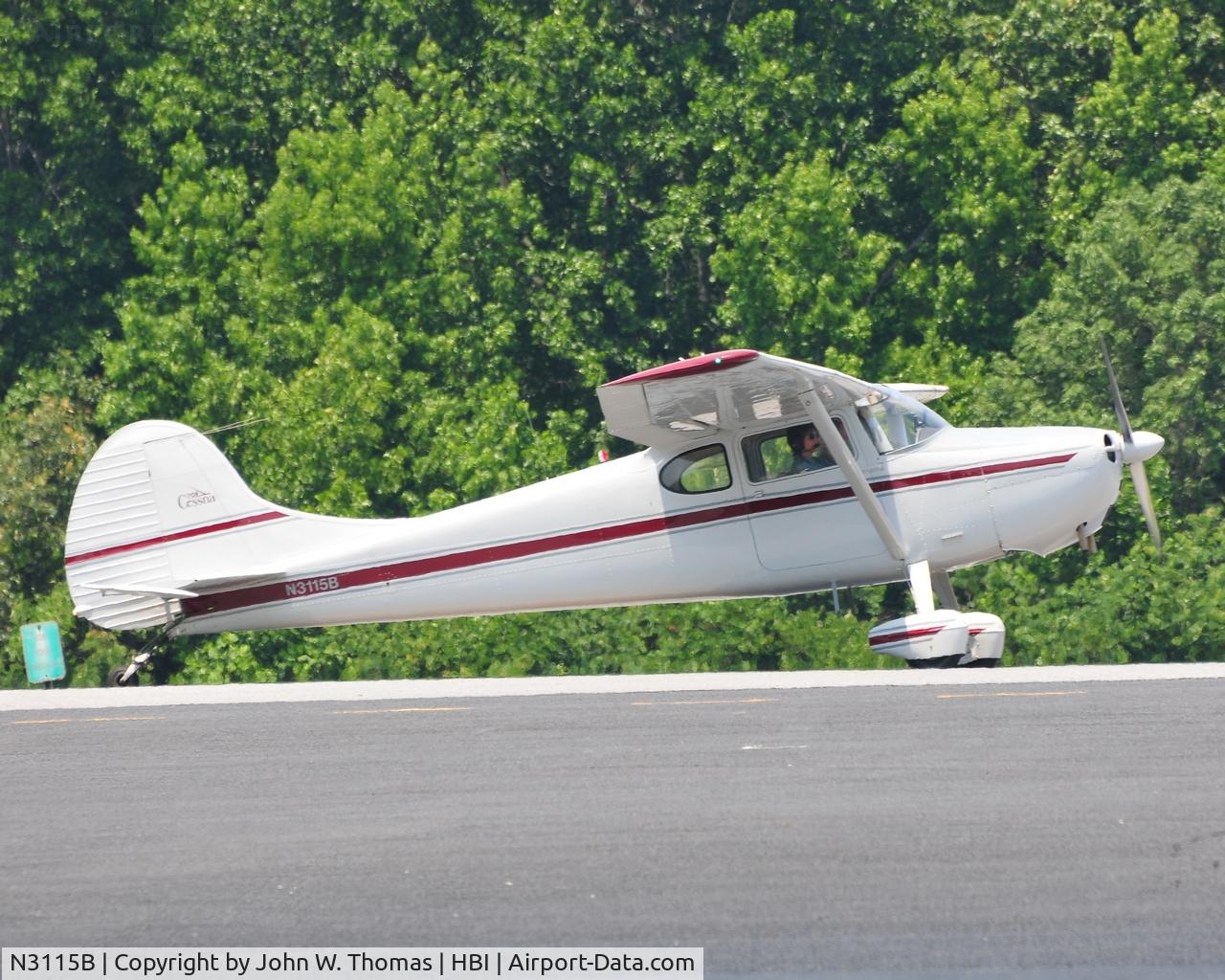 N3115B, 1952 Cessna 170B C/N 25357, NC Air Museum Fly-In (6-4-11)