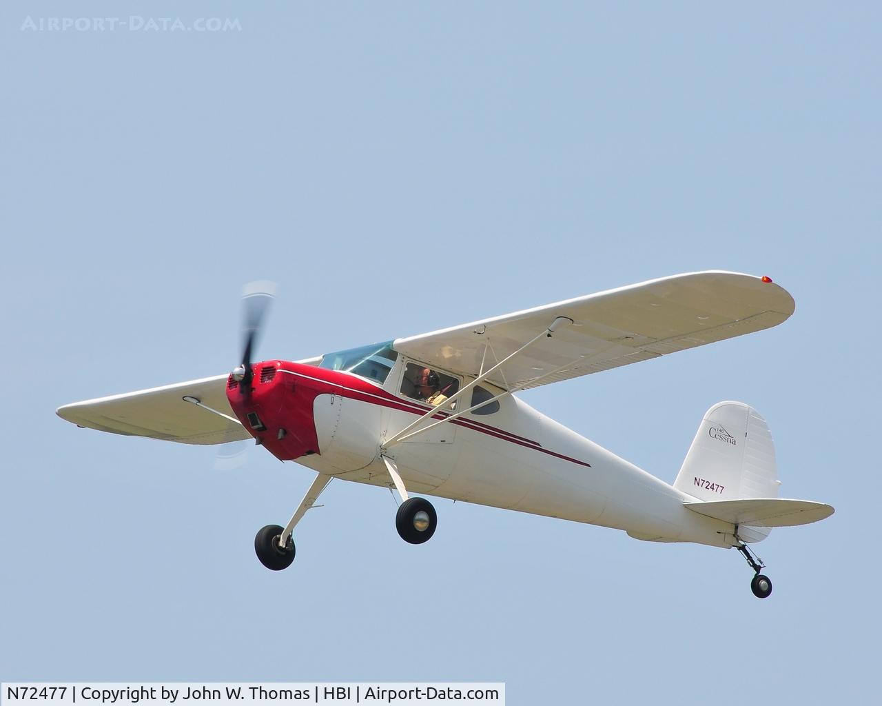 N72477, 1946 Cessna 140 C/N 9645, NC Air Museum Fly-In (6-4-11)