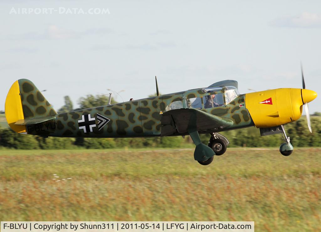 F-BLYU, Nord 1101 Noralpha C/N 18, Taking off rwy 26 for demo flight...