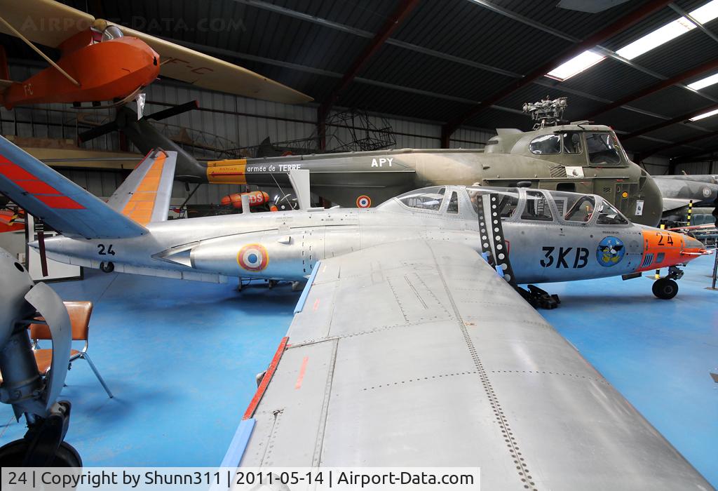 24, Fouga CM-170R Magister C/N 24, Preserved @ Albert Museum...