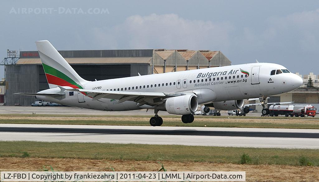 LZ-FBD, 2005 Airbus A320-214 C/N 2596, Bulgaria Air