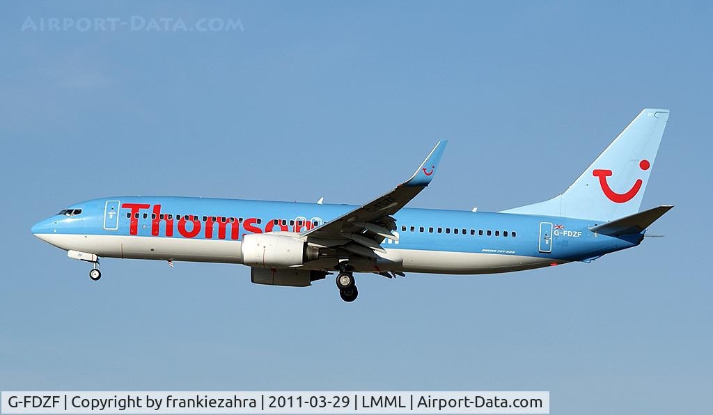 G-FDZF, 2008 Boeing 737-8K5 C/N 35138, Thomsonfly