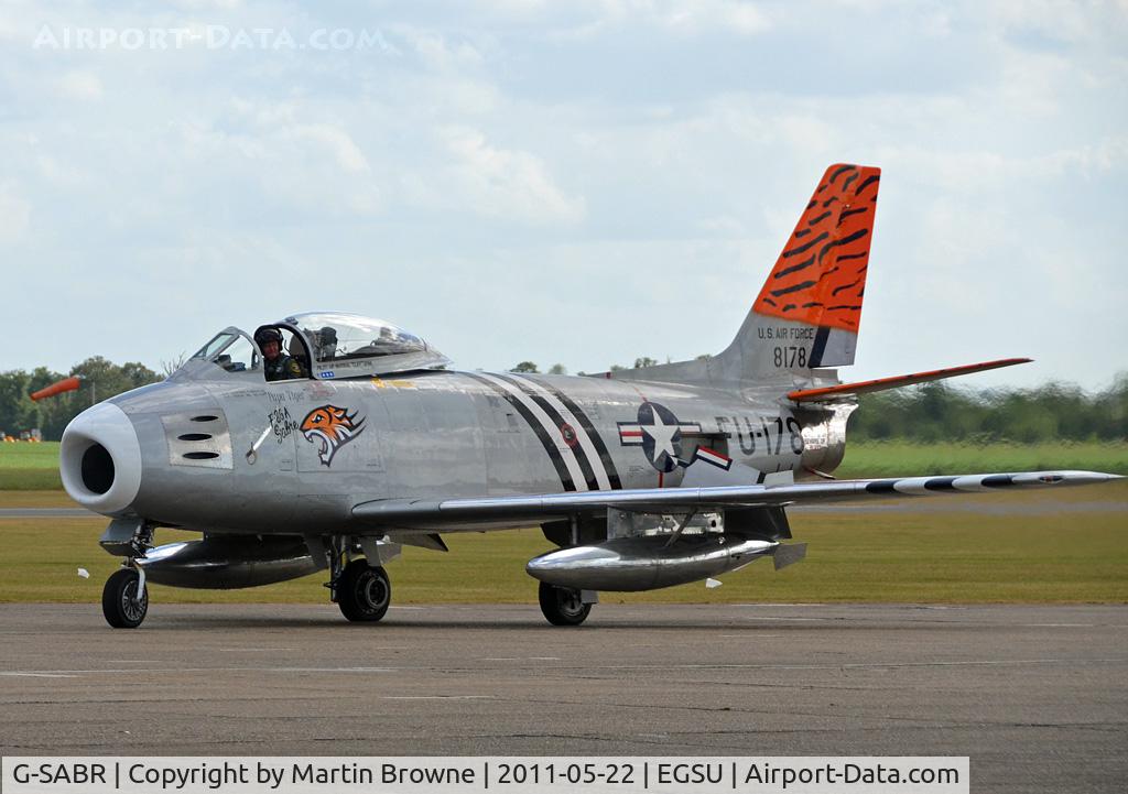 G-SABR, 1948 North American F-86A Sabre C/N 151-083 (151-43547), SHOT AT DUXFORD