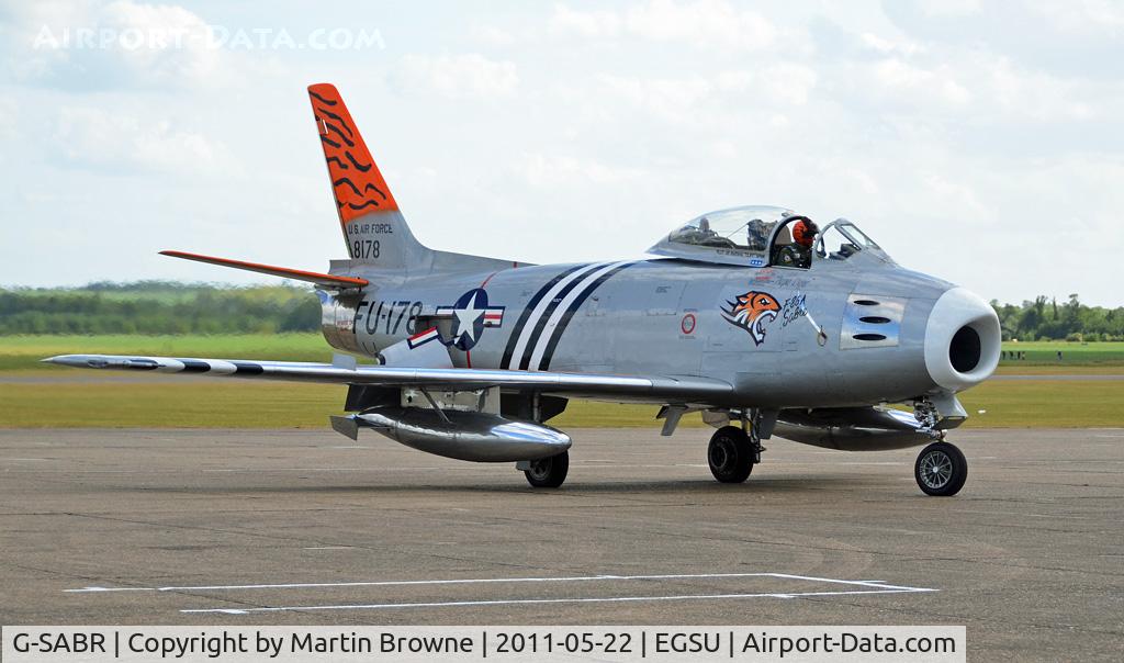 G-SABR, 1948 North American F-86A Sabre C/N 151-083 (151-43547), SHOT AT DUXFORD