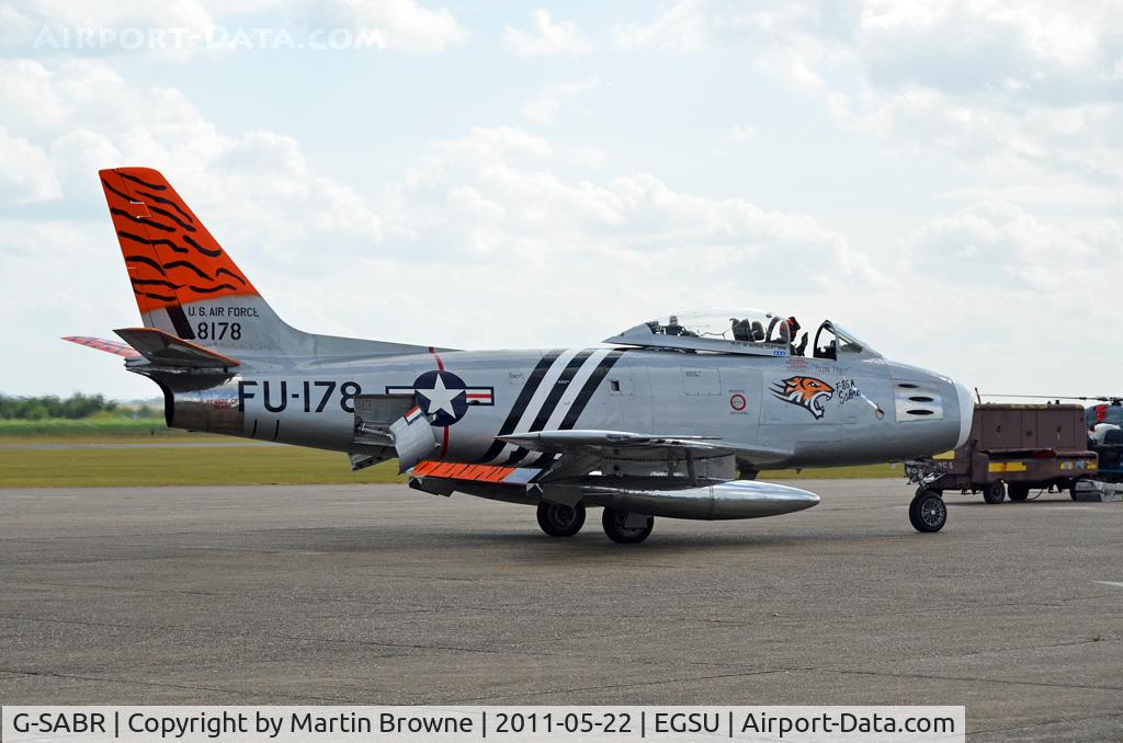 G-SABR, 1948 North American F-86A Sabre C/N 151-083 (151-43547), SHOT AT DUXFORD