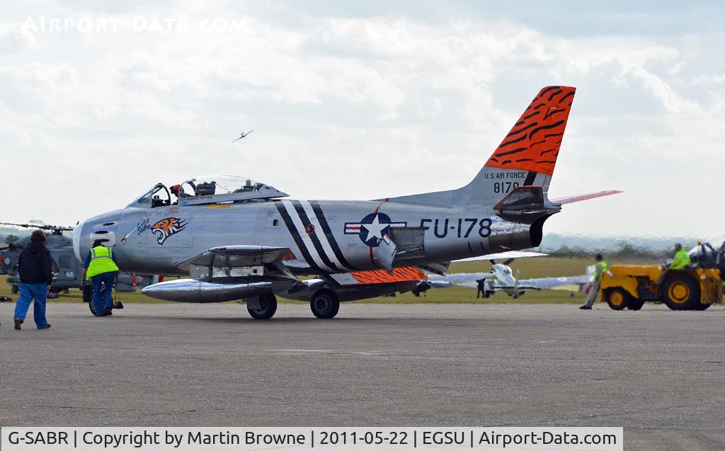 G-SABR, 1948 North American F-86A Sabre C/N 151-083 (151-43547), SHOT AT DUXFORD