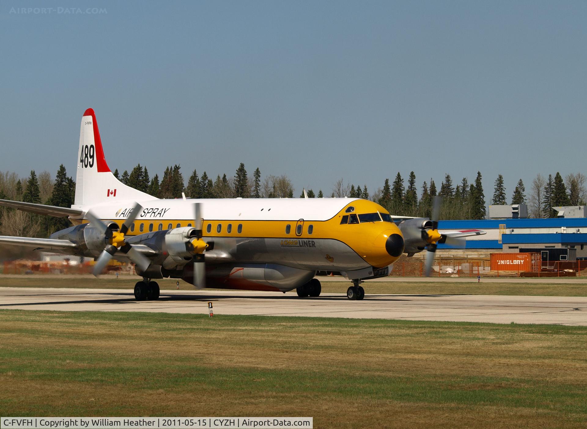 C-FVFH, 1960 Lockheed L-188A Electra C/N 1006, Slave Lake Air Tanker Base