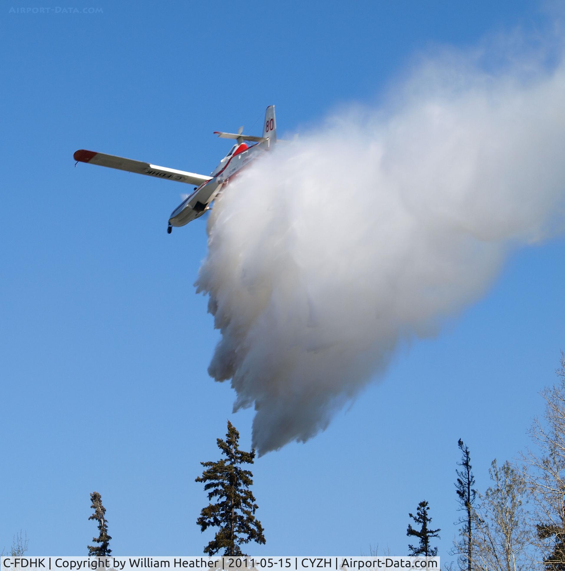 C-FDHK, 2004 Air Tractor AT-802F Fire Boss C/N 802A-0198, Fighting Fires east of Slave Lake, AB